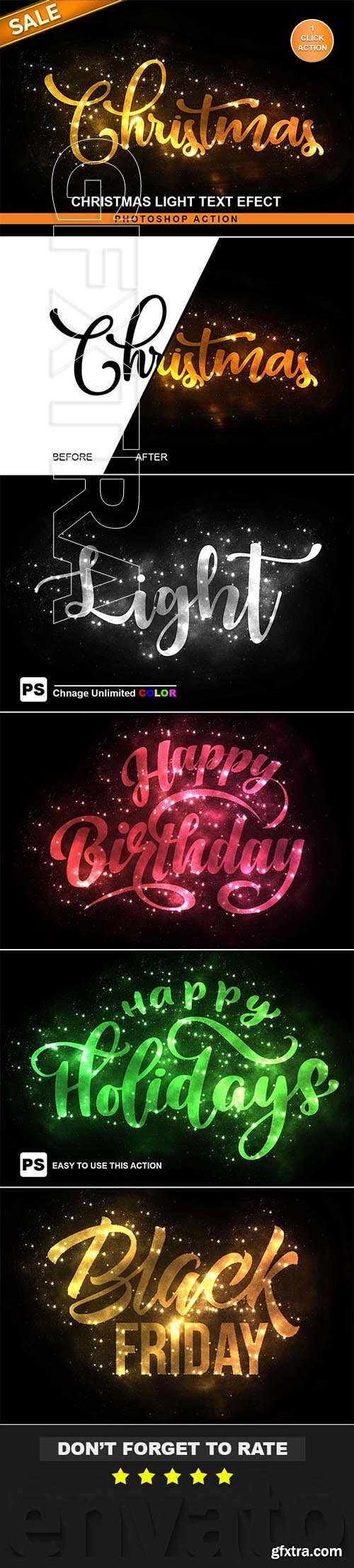 GraphicRiver - Christmas Text Effect Photoshop Action 22681467