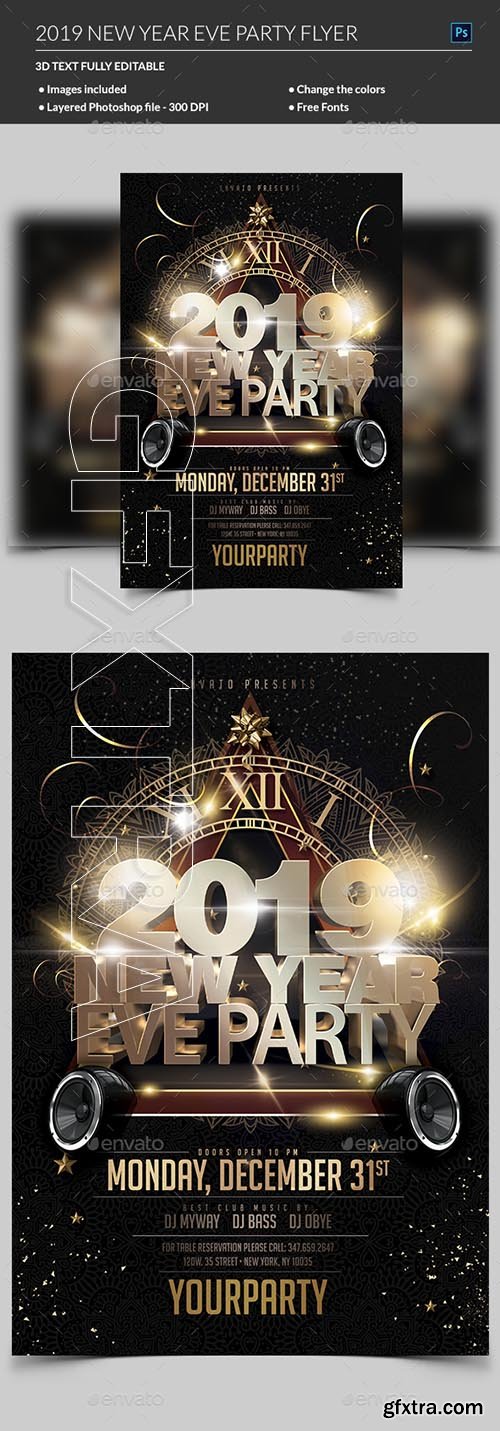 GraphicRiver - New Year Party Flyer 22734567