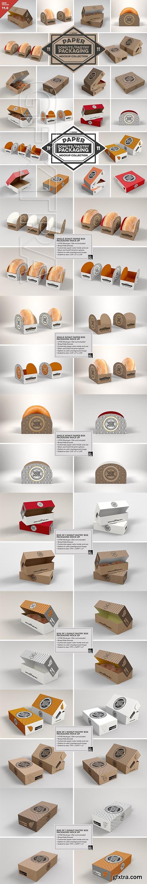 CreativeMarket - VOL.11 Food Box Packaging Mockups 2918568