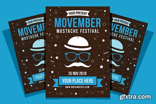 Movember Mustache Festival Flyer Movember Mustache Festival Flyer