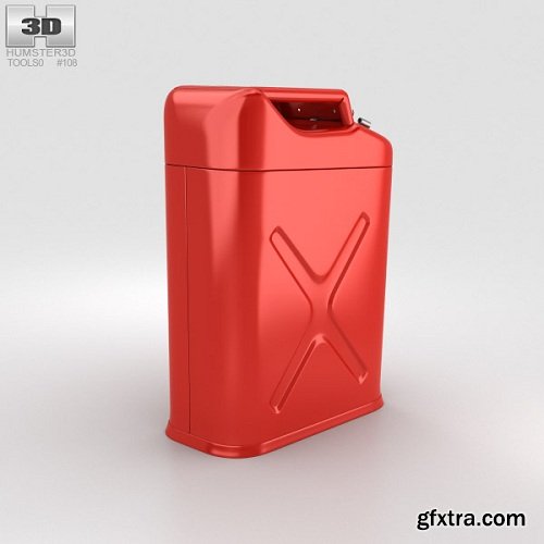 5 Gallon Jerry Gas Fuel Can 3d Mdoel