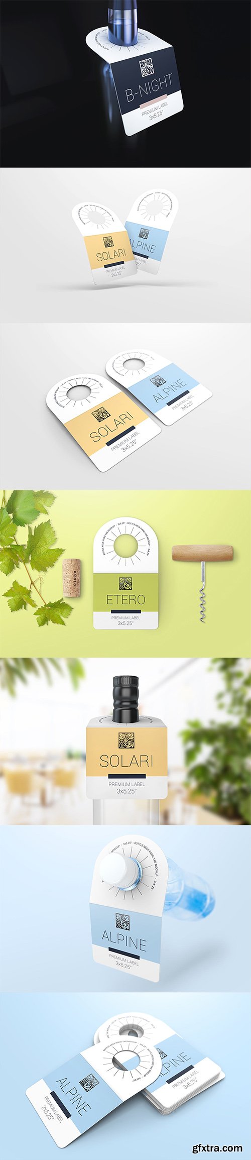 Bottle Neck Hang Tag Mockup 02 Bottle Neck Hang Tag Mockup 02