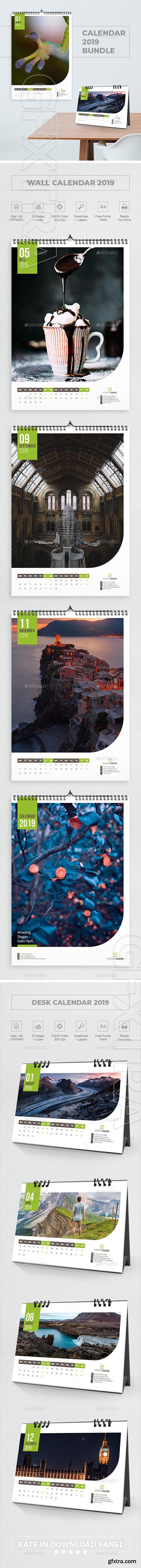 GraphicRiver - Calendar 2019 Bundle 2 22711447