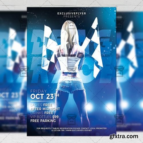 Street Racing Flyer - Sport A5 Template Street Racing Flyer - Sport A5 Template