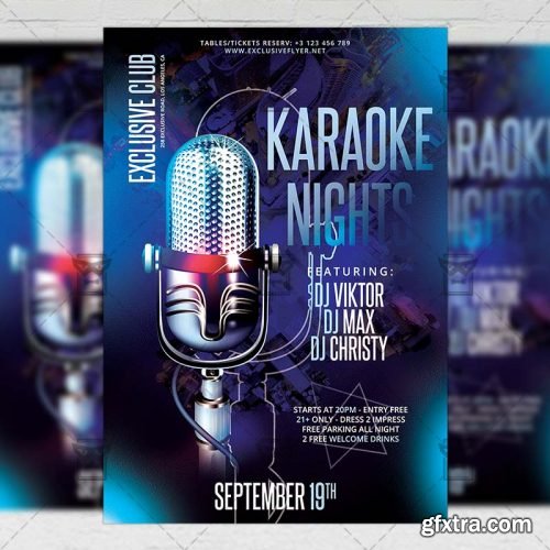 Karaoke Nights Flyer - Club A5 Template Karaoke Nights Flyer - Club A5 Template