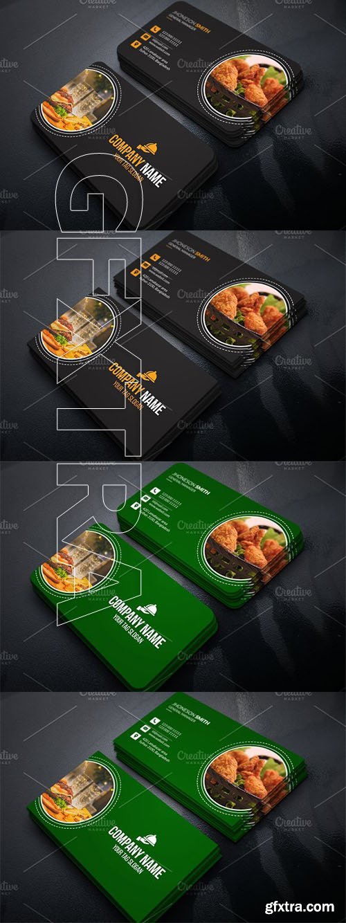 CreativeMarket - Restaurant Business Card 2948018
