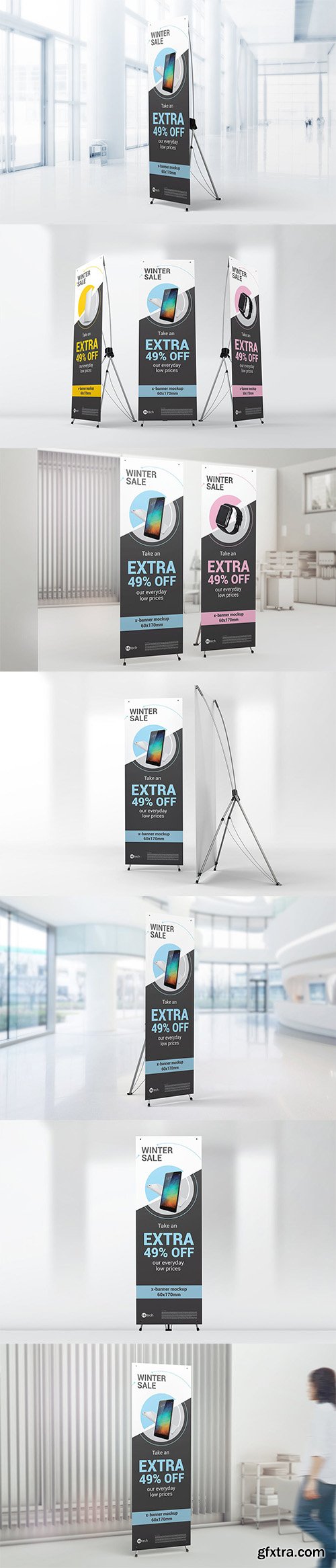 X-Stand Banner Mockups X-Stand Banner Mockups