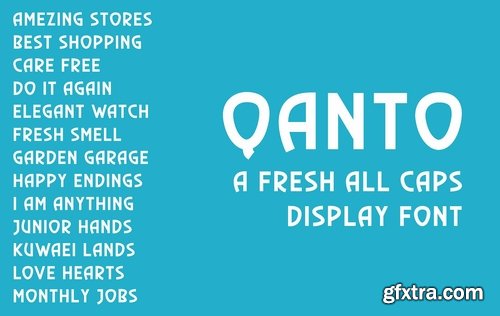 CM - Qanto - Display Font 3117913