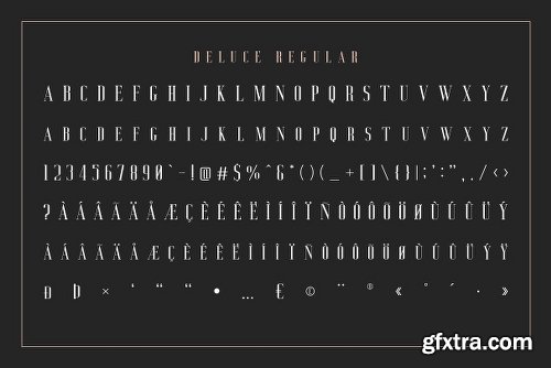 CreativeMarket Deluce - Luxury Serif Font 3109675