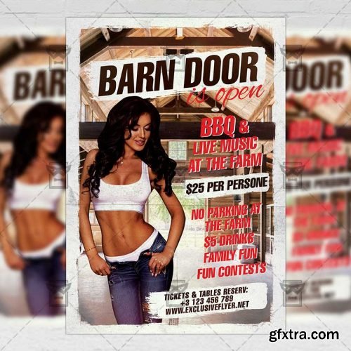 Barn Doors is Open Flyer - Club A5 Template Barn Doors is Open Flyer - Club A5 Template