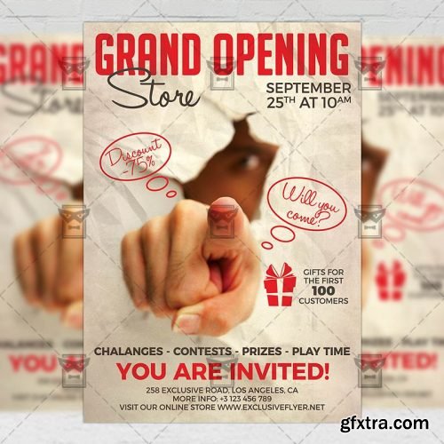 Grand Opening Flyer - Club A5 Template Grand Opening Flyer - Club A5 Template