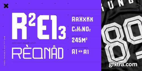TR Reqnad Display Font Family - 7 Fonts