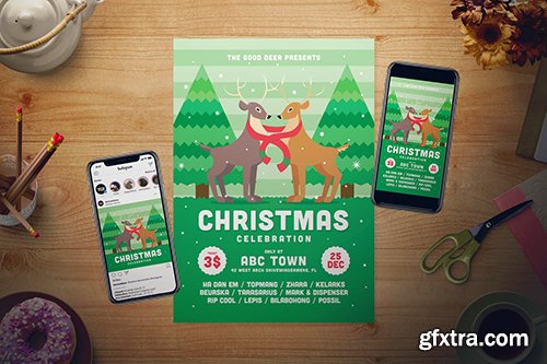 Christmas Event Flyer Set Christmas Event Flyer Set