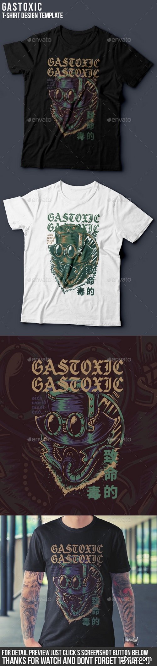 Graphicriver - Gas Toxic T-Shirt Design 22061647