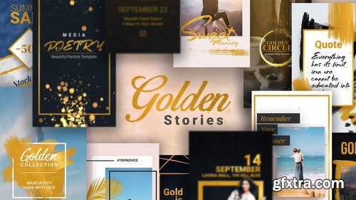 Videohive Golden Stories // Animated Stories for Instagram 22630824
