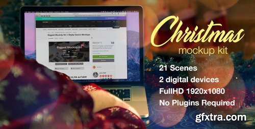 Videohive Christmas Mockup Kit 21116723