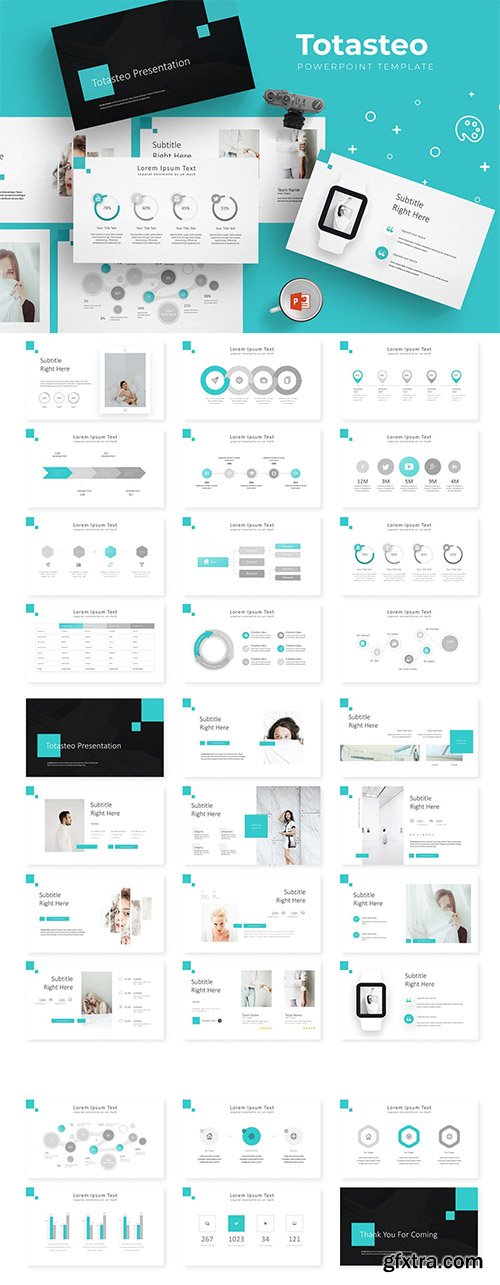 Totasteo - Powerpoint, Keynote and Google Sliders Templates