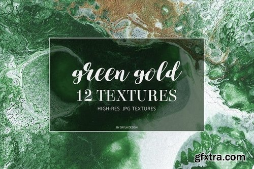 Green gold texture backgrounds