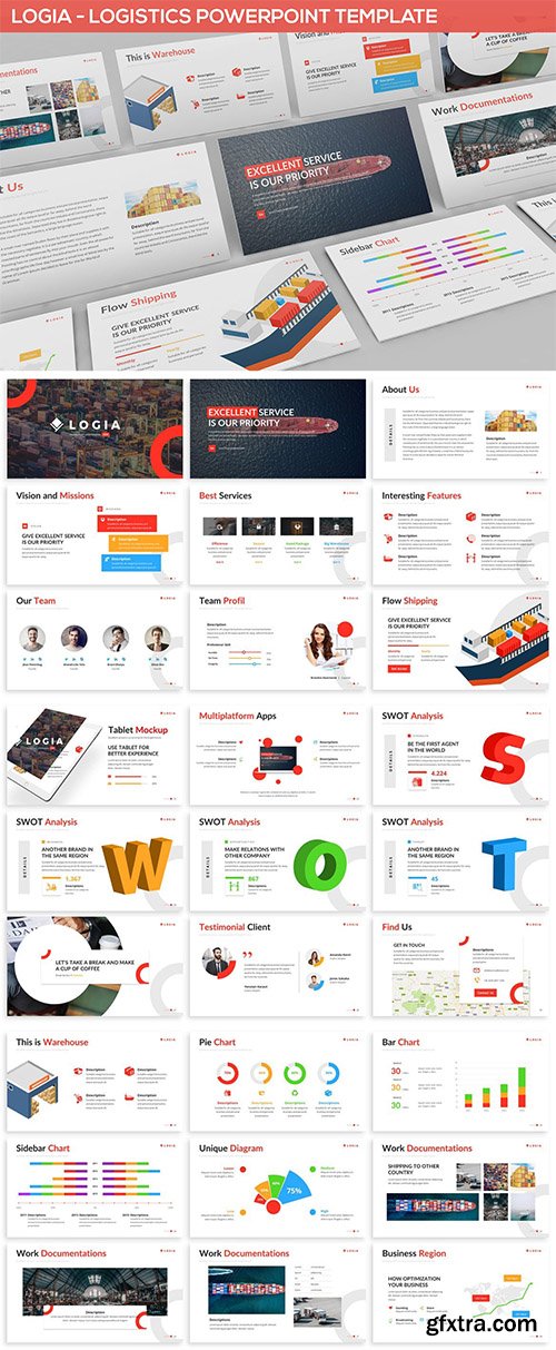 Logia - Logistics Powerpoint Template Logia - Logistics Powerpoint Template