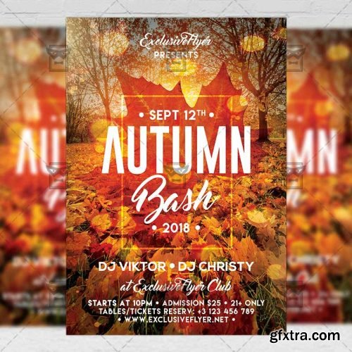 Autumn Bash Flyer - Seasonal A5 Template Autumn Bash Flyer - Seasonal A5 Template