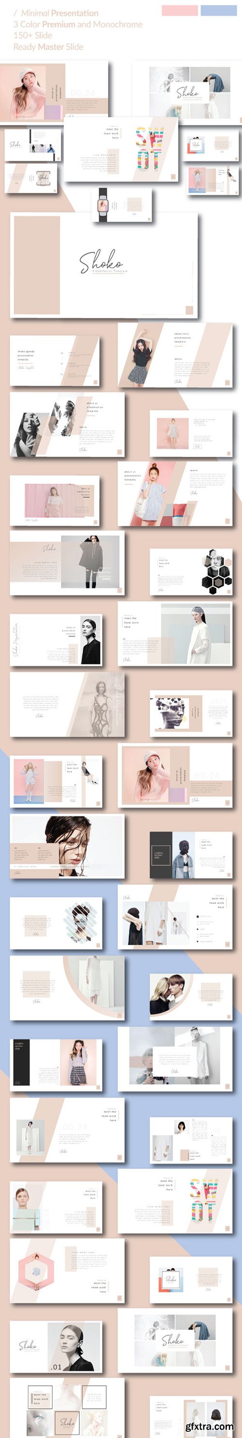 Shoko Minimal Powerpoint, Keynote and Google Sliders