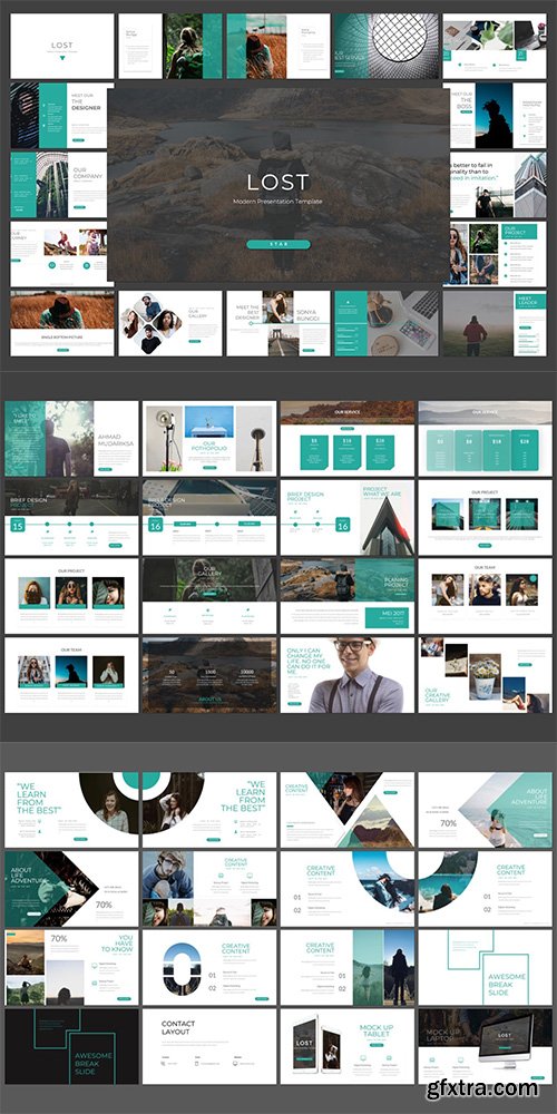 A LOST - Powerpoint, Keynote and Google Sliders