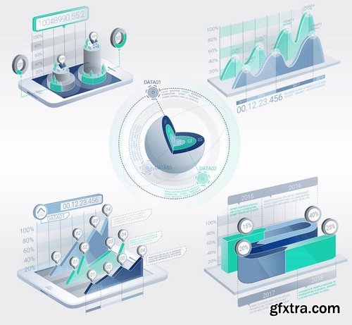 3D Corporate Infographic Elements