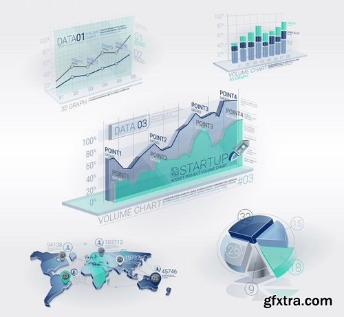 3D Corporate Infographic Elements