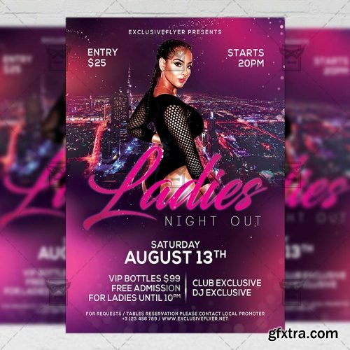 Ladies Night Out Flyer - Club A5 Template
