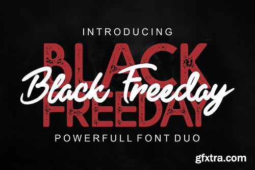 FontBundles Black Freeday Font Family - 2 Fonts