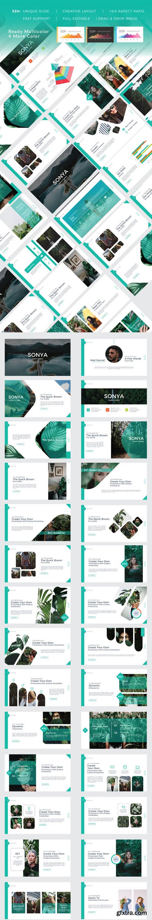 Sonya Creative Template, Keynote and Google Sliders