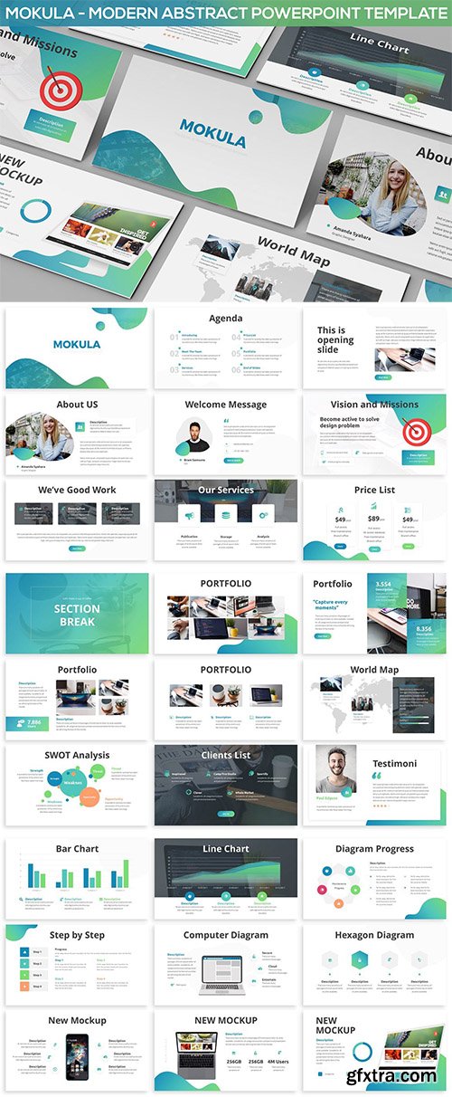 Mokula - Modern Abstract Powerpoint Template Mokula - Modern Abstract Powerpoint Template