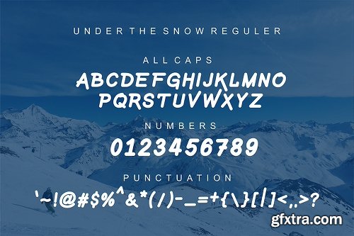 FontBundles Under The Snow - 4 Fonts