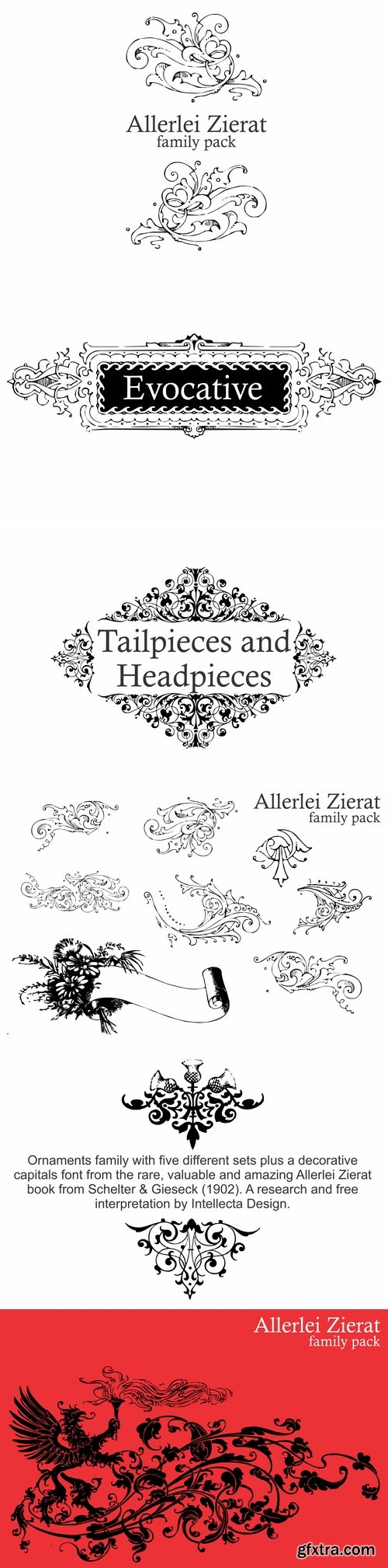 FontBundles - Allerlei Zierat (PACK 5 FONTS) 41078 FontBundles - Allerlei Zierat (PACK 5 FONTS) 41078
