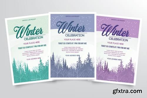 Winter Party Flyer Template