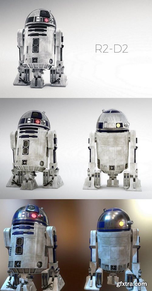 R2-D2 Star Wars Droid – 3D Model