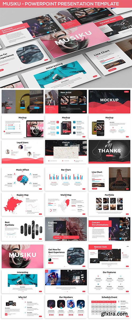 Musiku - Powerpoint Presentation Template