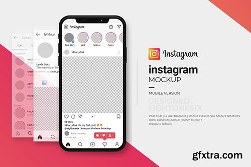 Instagram Mock-Up Template
