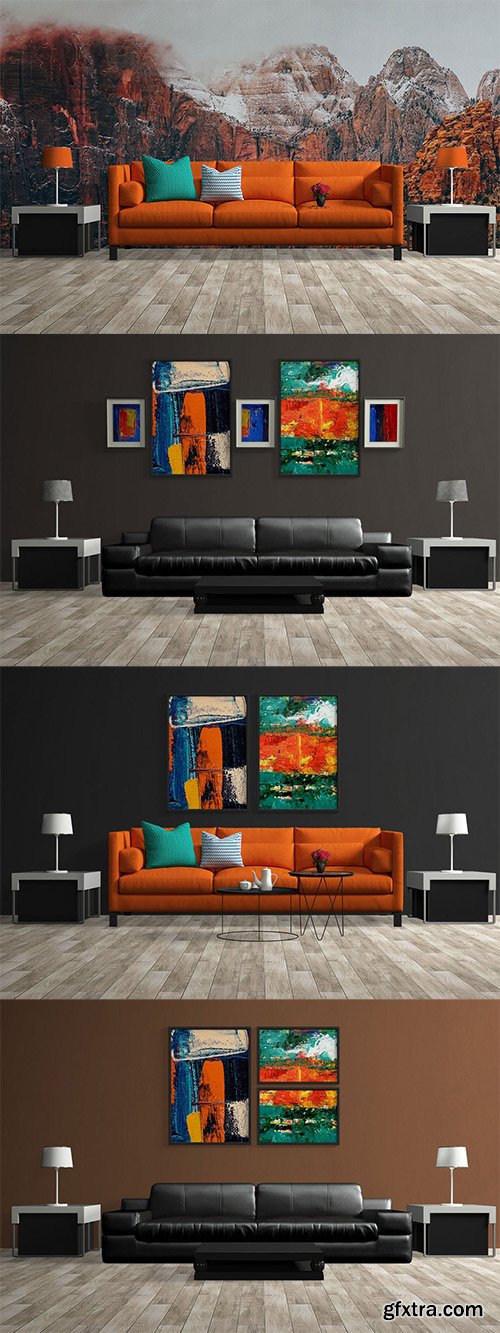 Mockup Interior Scene Creator 4 Sets