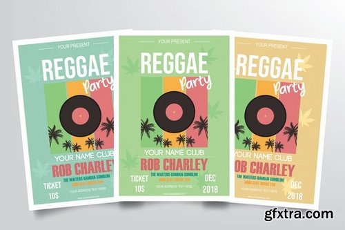 Reggae Music Party Flyer Template