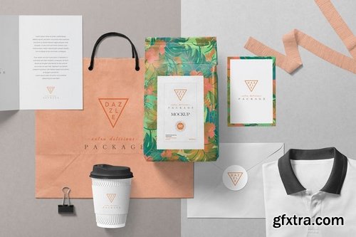 Packaging Pouch Mockup Scenes