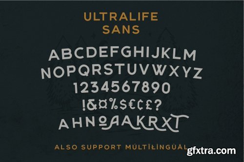 CreativeMarket Ultralife Typeface 2960622