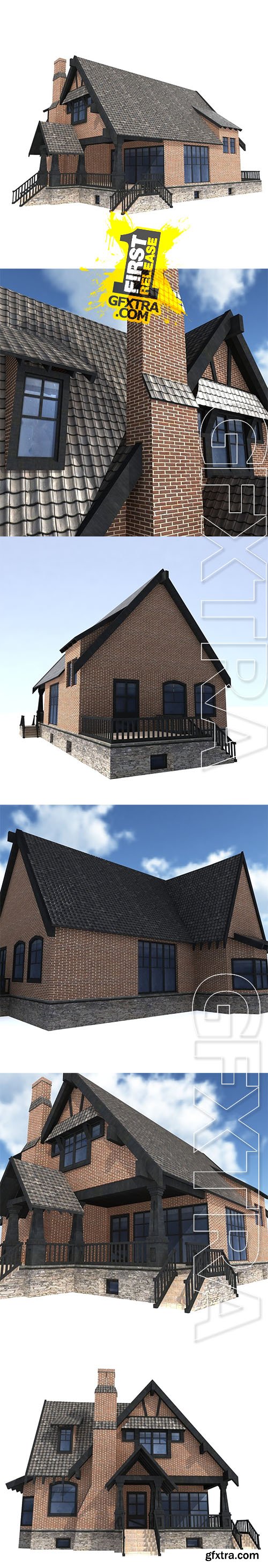 Cubebrush - Low Poly House #3 Cubebrush - Low Poly House #3