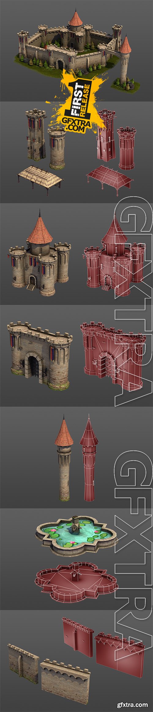 Cubebrush - Medieval Castle