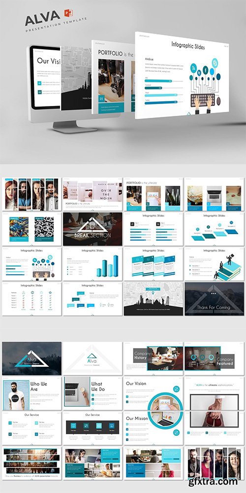 Alva - Powerpoint, Keynote and Google Sliders Templates