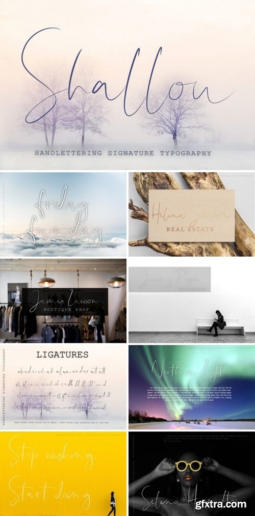 FontBundles - Shallou 128010