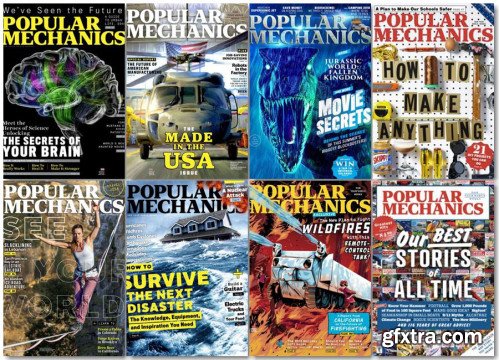 Popular Mechanics USA - 2018 Full Year Issues Collection