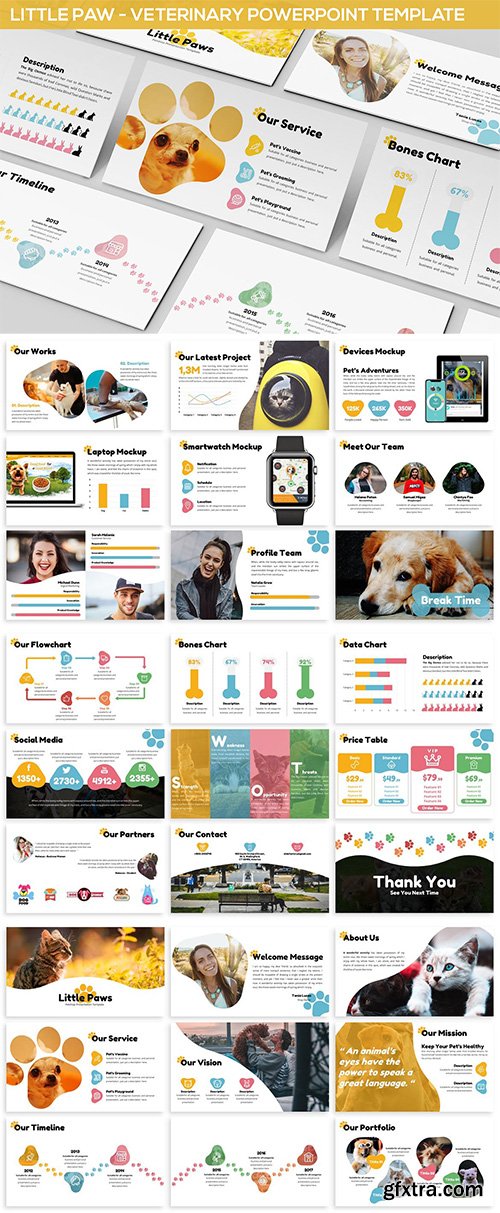 Little Paw - Veterinary Powerpoint Template