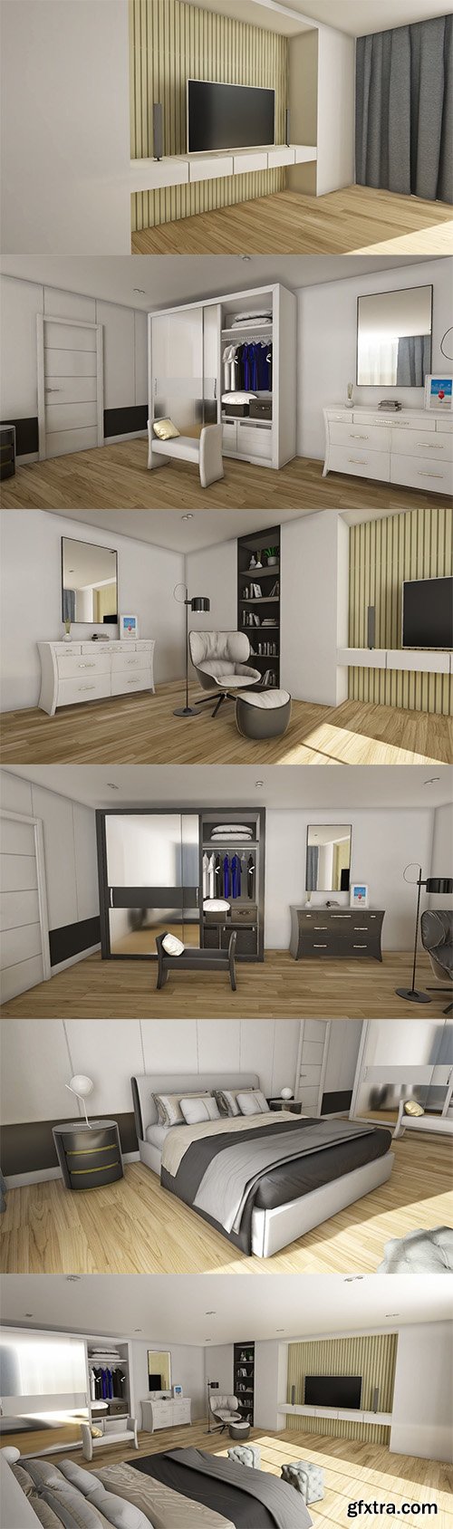 Cubebrush - ArchViz HQ Bedroom