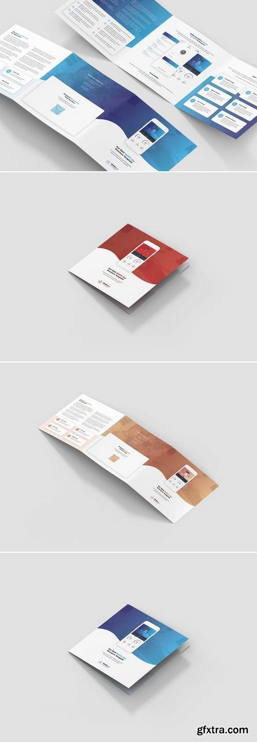 Brochure – Mobile App Tri-Fold Square